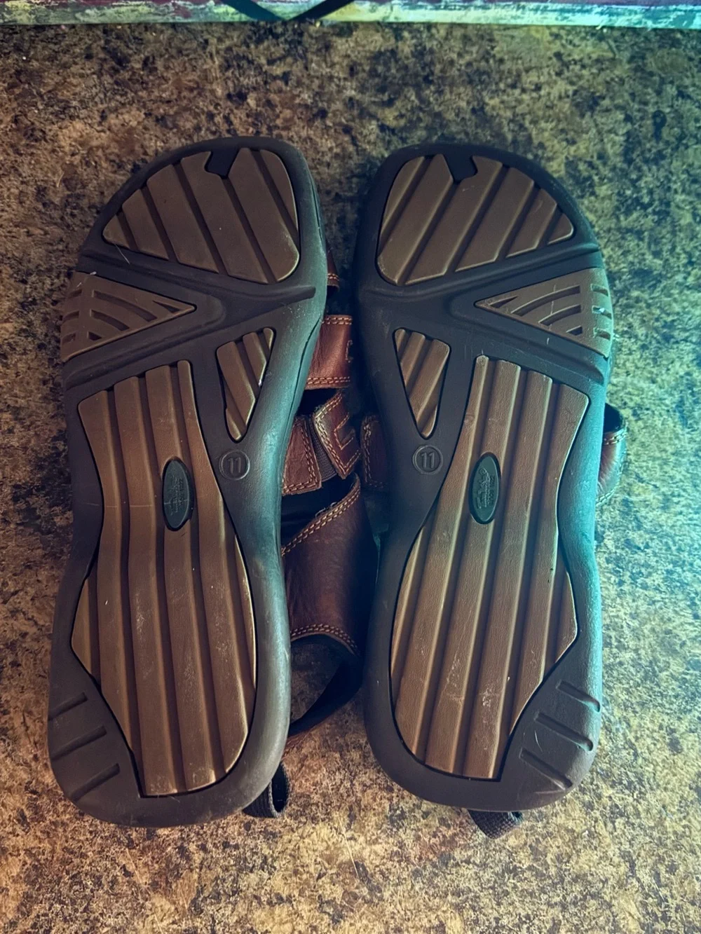 Thom Mcan Men's Brown Leather Fisherman Sandal - Size 11